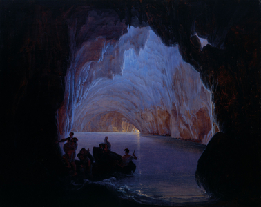 The Blue grotto at Capri, 1835 (oil on canvas)