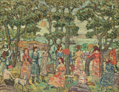 Landscape with Figures, 1921 (oil on canvas)