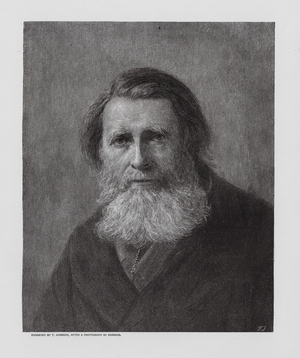 John Ruskin, Portrait (litho)