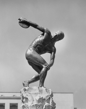 Low angle view of a statue