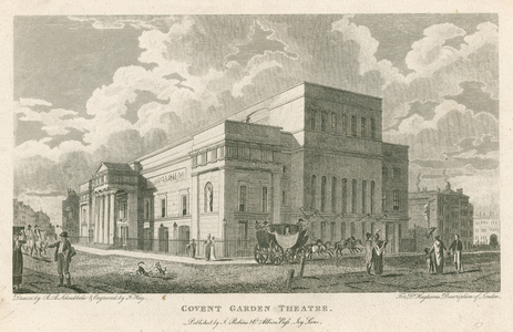 Covent Garden Theatre, Westminster, London (engraving)