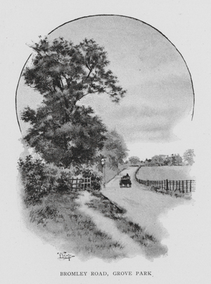 Bromley Road, Grove Park (litho)
