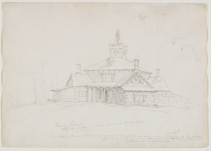Hornby Lodge, 1839 (pencil on paper)