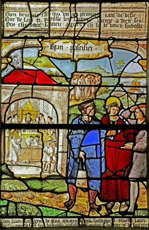The Beatitudes, Église Sainte-Tanche de Lhuître (stained glass), Blessed are the Peacemakers