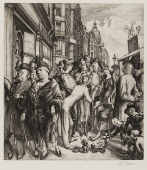 Regent Street, 1927 (etching)