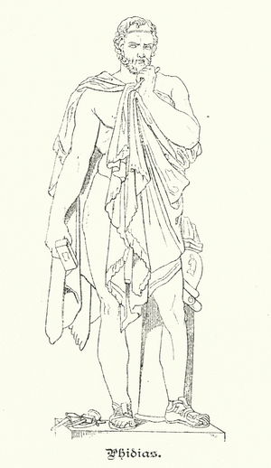 Phidias, sculptor and architect of Ancient Greece (engraving)
