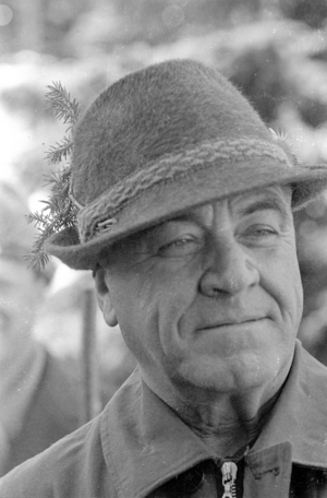 Ion Gheorghe Maurer in Austria, 1965 (b/w photo)
