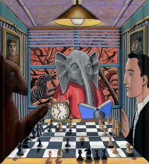 The Elephant In The Room, 2025 (tinted gesso)