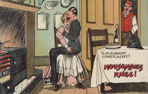 Housemaid's knee (colour litho)