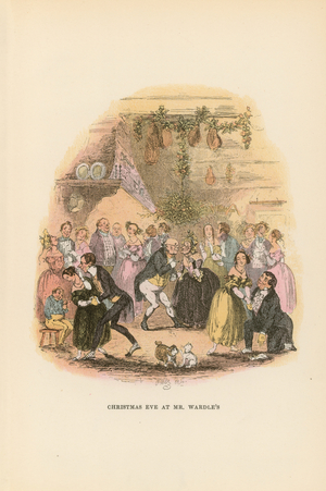 Illustration for Pickwick Papers (colour litho)