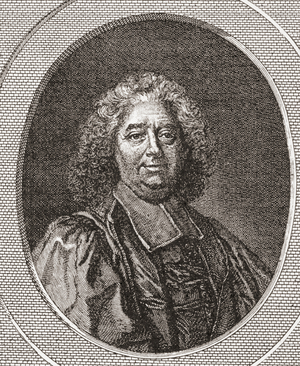 René Pucelle, 1655 -1745.  French magistrate and abbot of Saint Leonard Corbigny.  From Les Heures Libres published 1908.