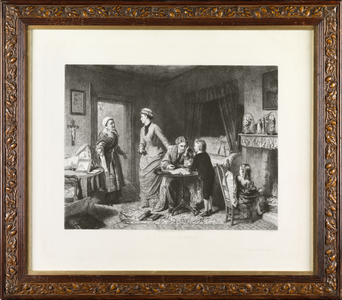 The Road to Ruin: Arrrest (etching)