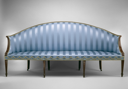 Cabriole Sofa, 1785-1820 (mahogany and unidentified inlay; ash and hard maple)