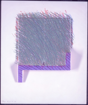 A. Mauve, 1971 (vacuum-formed plastic, screenprinted and supported by wood panel)