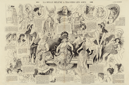 La Belle Helene a travers les ages (engraving) (print)