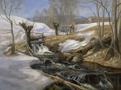 Spring thaw, 1921 (oil on canvas)