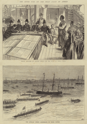 The River War on the West Coast of Africa (engraving)