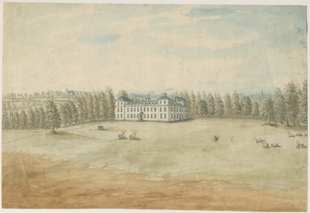 Sandwell Park - Hall: water colour painting, nd [1762-1798] (painting)