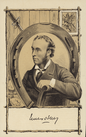 The Marquis of Queensberry, 1884 (colour litho)