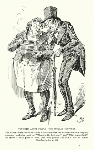 Illustration for Sketches by Boz by Charles Dickens (litho)