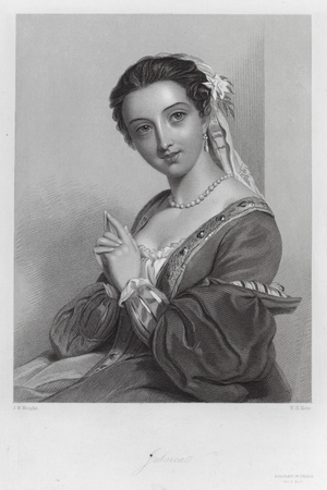 Jessica, a character in The Merchant of Venice (engraving)