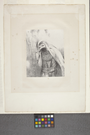 Elle Tire De Sa Poitrine Une Éponge Toute Noire... (lithograph on chine appliqué paper)