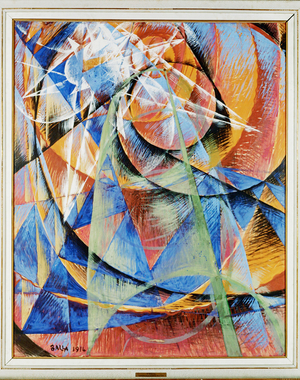Mercury passes before the sun (painting on canvas)