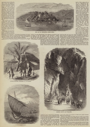 The French in Cochin-China (engraving)