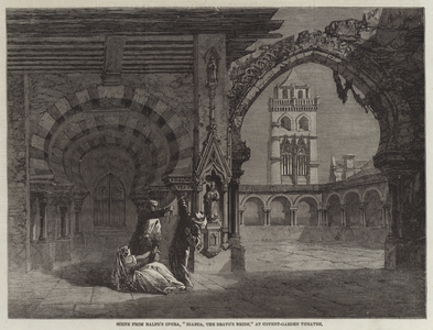Scene from Balfe's Opera, "Bianca, the Bravo's Bride," at Covent-Garden Theatre (engraving)