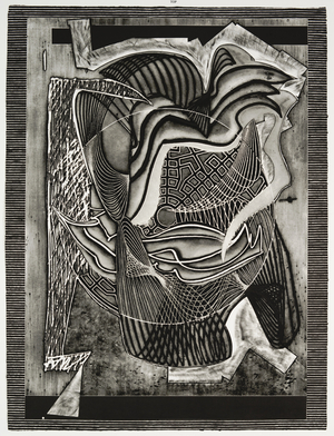 The Funeral, 1991 (etching, aquatint, relief, drypoint & carborundum on paper)