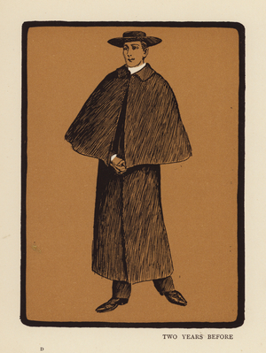 Some Clerical Types: Two Years Before (colour litho)