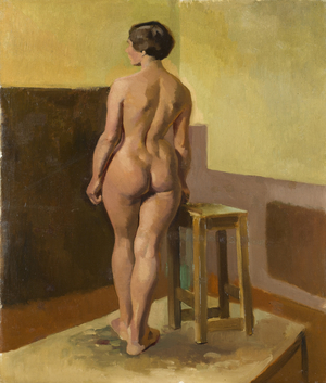 Life Study (oil on canvas)