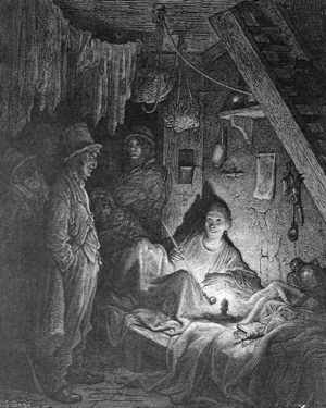 England / UK: 'Opium Smoking in the Lascar's Room', London (1873).