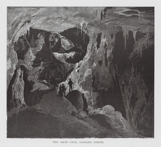 The Arch Cave, looking North (engraving)