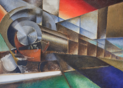 Old train, 1963 (oil on canvas)