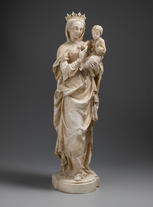 Virgin and Child, c. 1530-1535 (alabaster with traces of gilding)