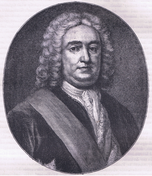 Sir Robert Walpole, illustration from History of the United States published by Cassell Pelter & Galpin, c.1890 (litho)