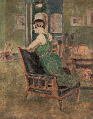 The Model, Sickert's Class, 1925 (oil on canvas)