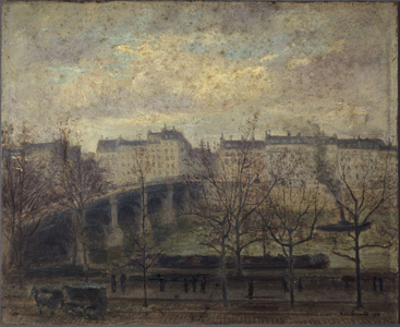 The Pont de la Tournelle in 1918, in 1918 (painting)