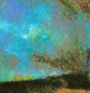 Bluish black, 2017 (mixed media)