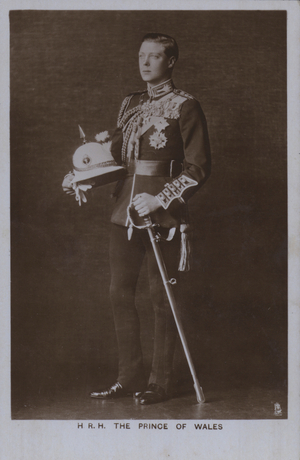 HRH The Prince of Wales (b/w photo)