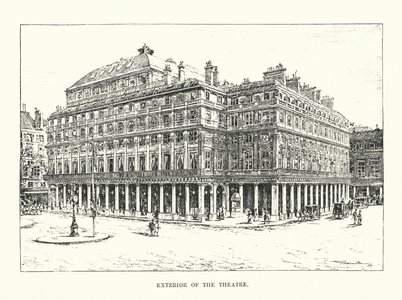 Exterior of the Theatre (engraving)