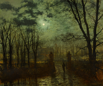 At the Park Gate, 1878(oil on canvas)