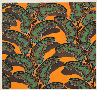 Detail from Plate 17, from Papillons, pub. 1925 (pochoir print)