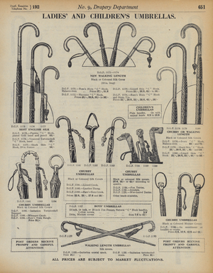 Page from Army and Navy Stores Catalogue, 1939-40 (litho)