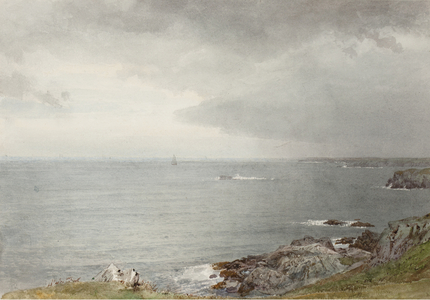 The Coming Rain, Narragansett Bay, c.1874-80 (w/c on off-white wove paper)