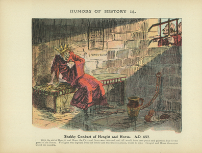 Shabby Conduct of Hengist and Horsa. A.D. 457 (colour litho)