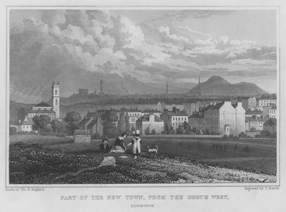 Part of the New Town, from the North West, Edinburgh (engraving)
