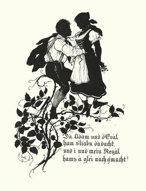 Silhouette by Hugo Strohl (litho)