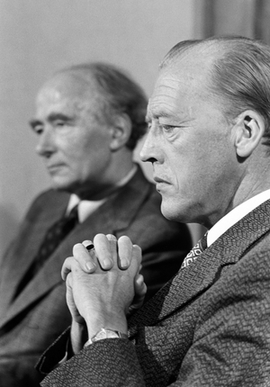 Oslo 19750924. Government meeting in the Norwegian Labor Party, September 24, 1975. …, 1975 (photo)